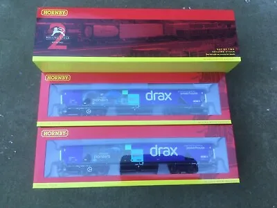 £90 • Buy Hornby Drax Northern Powerhouse Biomass Wagon . Twin Pack R60176 And R 60177