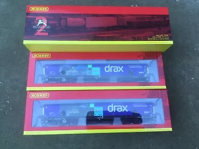£90 • Buy Hornby Drax Northern Powerhouse Biomass Wagon . Twin Pack R60176 And R 60177