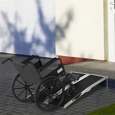 Folding Aluminum Wheelchair Ramp Portable Mobility Scooter Carrier 600lbs • $138.99
