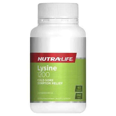 Nutra-Life L-Lysine 1200mg 60 Tablets • $23.06