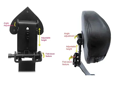 Adjustable Driver's Backrest For 05-13 BMW R1200RT R1200 RT R-1200 RT R 1200RT • $125