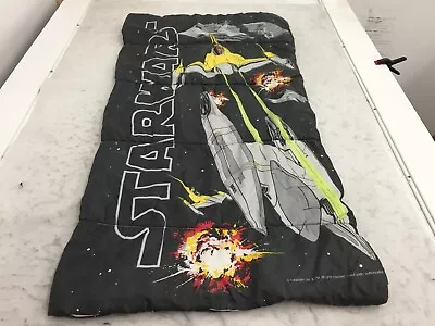 VTG Star Wars Kids Sleeping Bag Youth Child Starfighter N-1 Zipper Works • $27.99