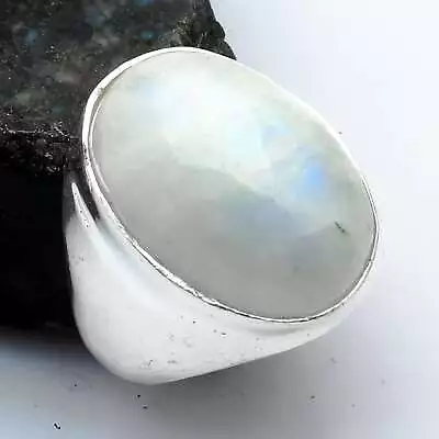 Rainbow Moonstone Gemstone Gift For Her Man'S Ring Jewelry US Size-7.75 AR 21092 • $4.45