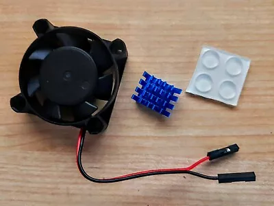 £4.25 • Buy Raspberry Pi Fan & Heatsink Cooling Kit Rubber Silicone Feet 40mm 5V Pi4 4b 3 3b
