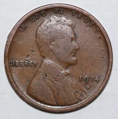 1914 S Lincoln Wheat Cent • $2.99