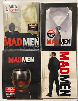 Mad Men 4 Dvd Lot Season 1 2 3 4 Brand New Sealed Madmen • $14