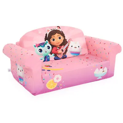 Marshmallow 2-in-1 Kid's Flip Open Foam Couch Bed Gabby’s Dollhouse (Used) • $44.75