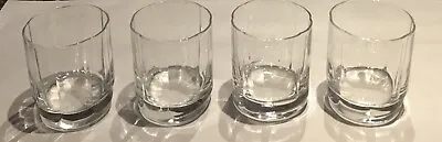 VINTAGE Whiskey Glasses 12 Oz. CLEAR  4-Piece Set • $24.88