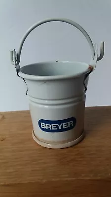 Vintage BREYER  Accessory Mini  1  White Metal Pail Bucket  W/ Handle   RARE  • $7.95