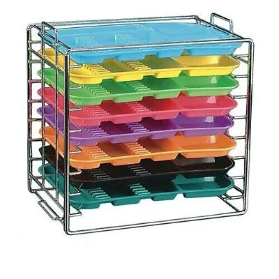 Plasdent Dental Medical Chromed Steel Instrument Tray Rack 8 Position For Size B • $61