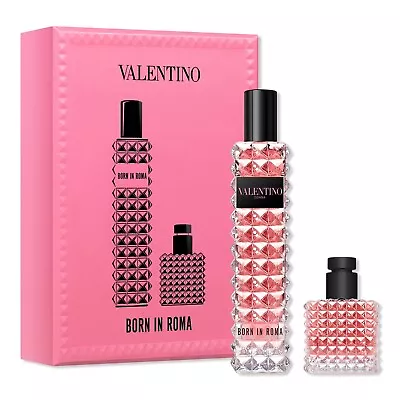 Valentino Donna Born In Roma Travel Spray & Miniature Eau De Parfum Perfume Set • $69.95