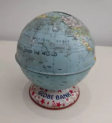 Vintage Small Globe Bank World Earth Savings Bank • $19.97