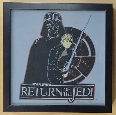 Vintage 1983 Star Wars Return Of The Jedi Framed Picture Display Youth T-shirt • $100
