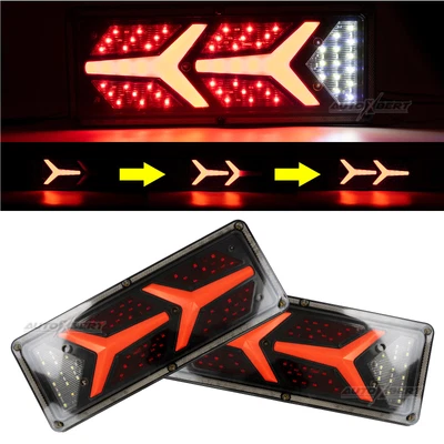 $37.99 • Buy 2x TRAILER LED LIGHTS TAIL LAMP STOP DYNAMIC INDICATOR 4WD 4X4 CAMPER UTE RV 12V