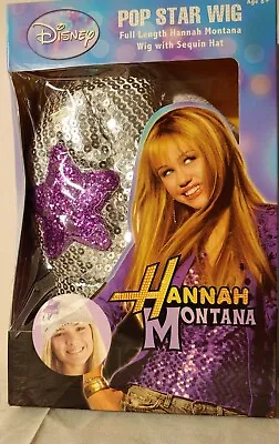 NEW IN BOX: Disney Hannah Montana Concert Wig With Attached Sequin Hat (READ) • $29.88