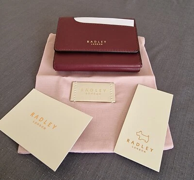 £26.50 • Buy Radley Dark Red Trifold Purse Brand New