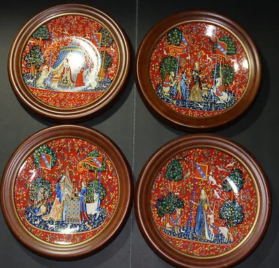 Haviland Limoges La Dame A La Licorne Plates 1977/1979/1980/1981 Set Of 4 NICE • $375