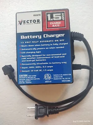 Vector On-Board Automatic Maintenance Battery Charger VEC070 • $19.99
