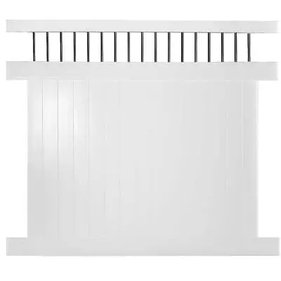 Weatherables Vinyl Privacy Fence Panel Ground Contact Water Resistant In White • $197