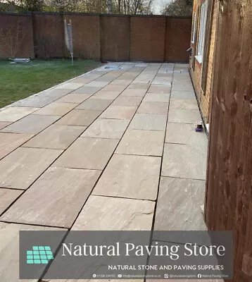 Raj Green Sandstone Paving Natural Indian Patio Slabs | 600x900 | 18mm | 21 Sqm • £2.50