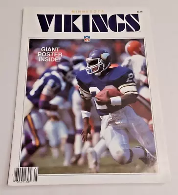 Vintage 1984 NFL Minnesota Vikings Giant Fold Out Poster • $9.99