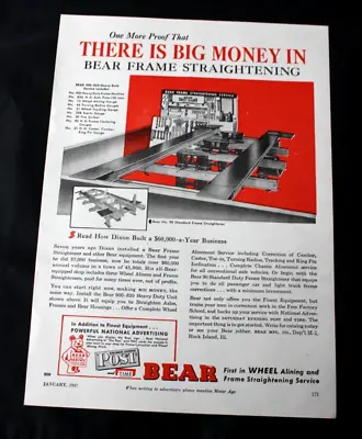 1947 Print Advert  BEAR  FRAME STRAIGHTENER' 11  X 8 . • $3.69