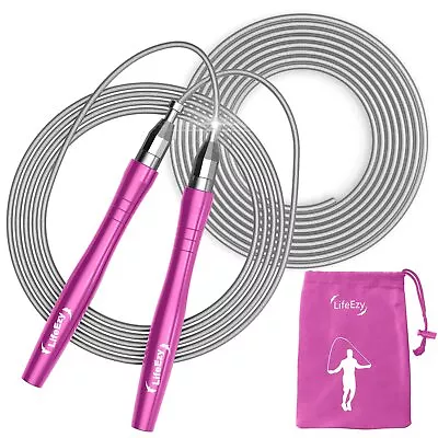 Jump Rope High Speed Weighted Jump Rope - Premium Quality Tangle-Free - Self... • $21.21