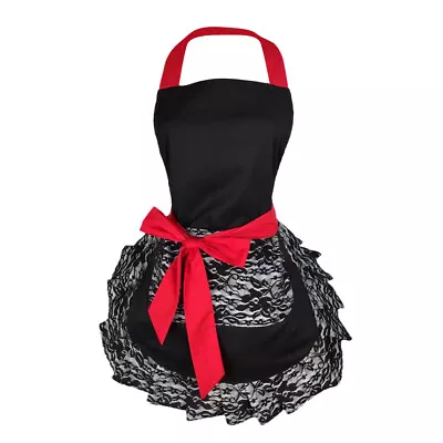 Ladies Women Adult Cotton Aprons Novelty Chefs Kitchen Catering Working Bib • £9.68