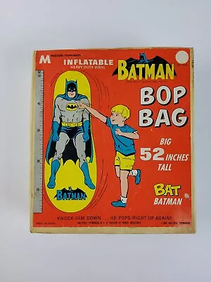 Vintage 1968 Batman Bop Bag Inflatable 52  New In Box NPP Japan Toy RARE • $679.96