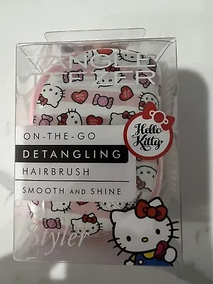 Tangle Teezer PINK Detangling Compact Styler Hairbrush Hello Kitty • £11.99