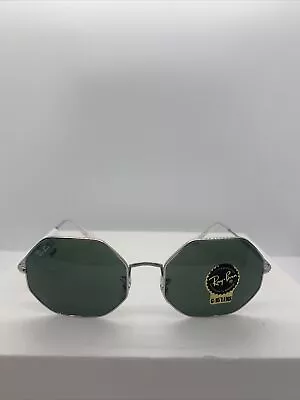 Ray-Ban Octagon Sunglasses Silver W/ Bottle Green Lenses RB1972 Frames Only :B21 • $64.99