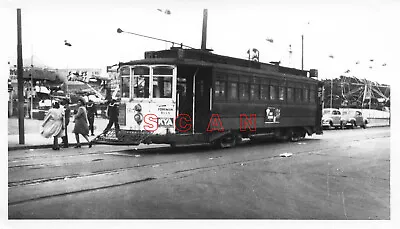 3aa335 Rp 1947 Market Street Railway Sf Car #165 On La Playa At Playland • $8.99