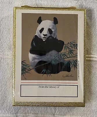 Vintage Antioch Panda Bear Bookplates 30 Gummed Plates New Sealed In Box • $9.99