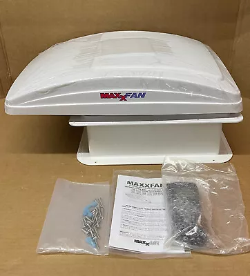 Maxxair 00-07000K Deluxe Roof Vent W/ 12V Fan; Thermostat; And Remote; White • $375