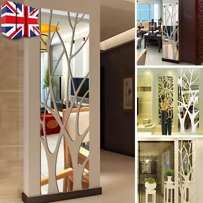 £10.99 • Buy 3D Tree Mirror Wall Sticker Removable DIY Art Decal Home Decor Mural Acrylic T