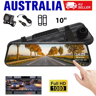 10  1080P Car Dash Camera Front And Rear Mirror View Reverse IR Kit Night Vision • $50.85