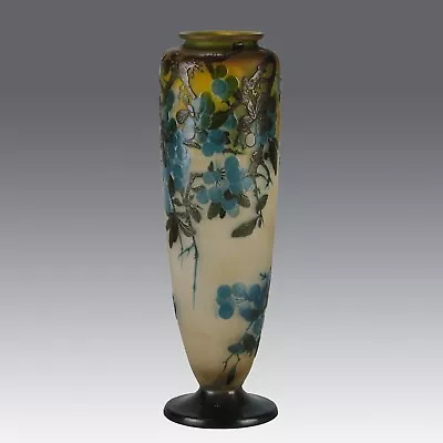 Art Nouveau Vase Entitled  Fruiting Sloe Berries  By Emile Gallé • £5500