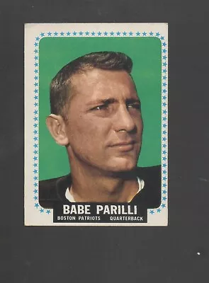 1964 Topps Football Card #17 Babe Parilli-Boston Patriots Vg Card • $7.50