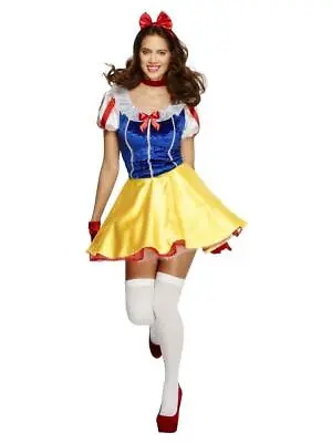 Ladies Sexy Snow White Costume Adult Fairytale Fairy Tale Fever Fancy Dress • £17.99
