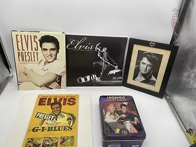 LOT Of 5 ELVIS MEMORABILIA ITEMS PUZZLE CALENDARS UNSEEN ARCHIVES FRAMED PICTURE • $29.95