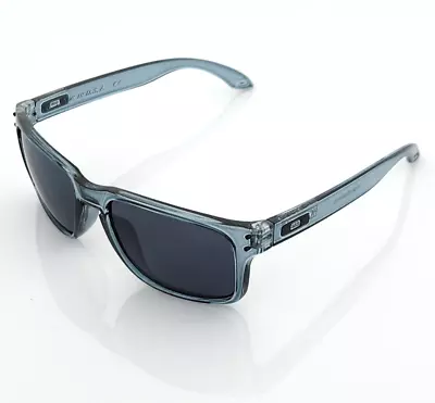 High Quality Sports Sunglasses Clear Dark Gray Frame Dark Smoke Lens Black Logo • $24