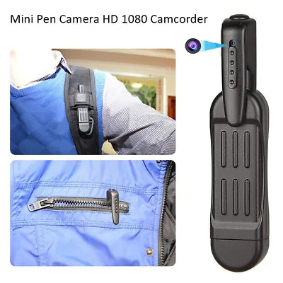 £14.91 • Buy 1080P HD Mini Pocket Pen Camera Hidden Portable Body Video Recorder DVR Cam