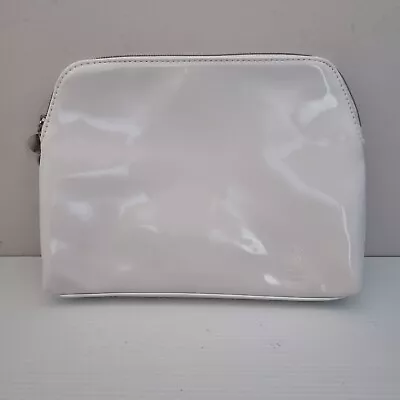 YSL Beauty White Patent Waterproof Makeup Cosmetics Brush Bag / Pouch / Case • $24.95