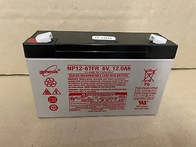 ENERSYS 6V 12AH BAIT BOAT BATTERIES For MICROCAT TECHNICAT 45% More Time .   • £16.99