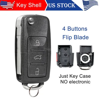 For 2006 2007 2008 2009 2010 VW Jetta GTI Rabbit Flip Remote Key Fob Case Cover • $8.68