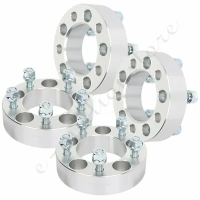 4 Pcs 1.5  (38mm) 5x4.5 12x1.5 Studs Wheel Spacers For Mazda 3  CX-9 • $69.59