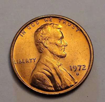 1972 D Lincoln Cent Penny BU • $5