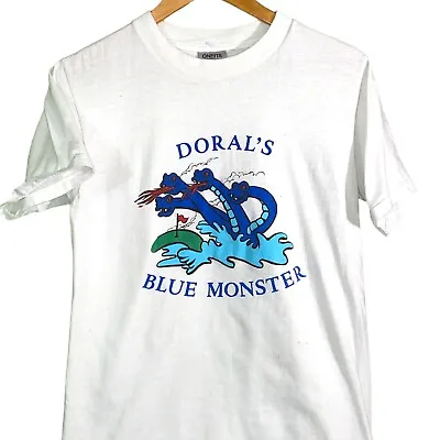 Vintage 'Blue Monster' Trump National Doral Golf Club Single Stitch Size Med • $22.41