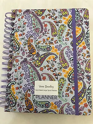 Vera Bradley Non-Dated Large Spiral Planner  MADDALENA PAISLEY SOFT  12 Months • $17.75