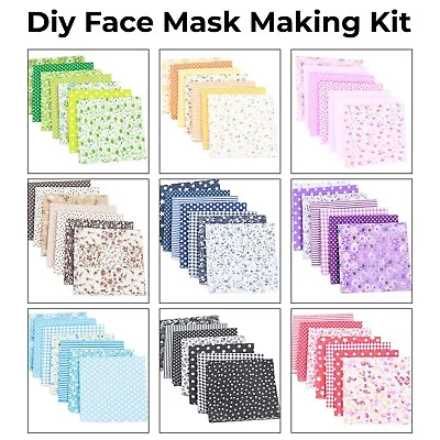 Sewing DIY Face Mask Making Kit Washable Fabric For Kids Adults Upholstery Craft • £1.09